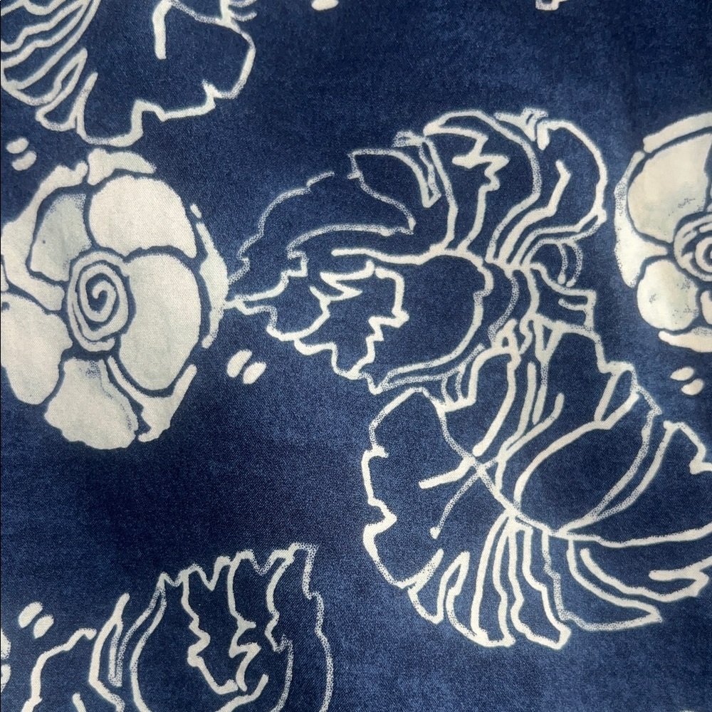 Goodfellow & Co Navy and White Shell Print Shirt - Picture 4 of 9